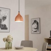 Suspensao aco coretto 1XE27 60W Ø17cmx110cm