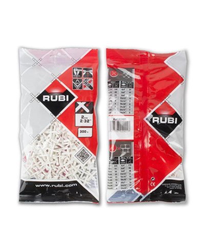 Cruzetas p/juntas Rubi 2mm-300 uni 02901