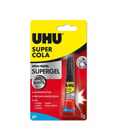 UHU Super Cola Gel 3g | Casa Alves