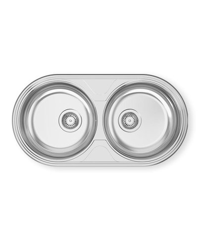 Lava-louça polido Rodi Dueto 847x444 mm | Casa Alves