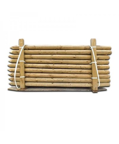 Poste madeira tratada torneada 5x200cm