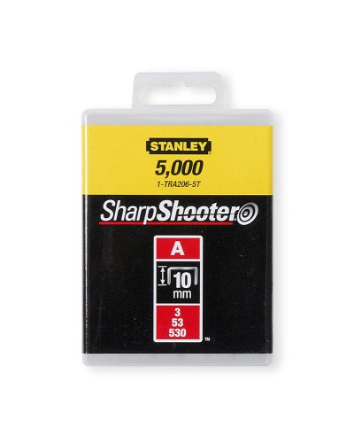 Agrafos stanley tipo A 10mm 1-TRA206-5T (caixa 5000 unid)