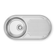 Lava-louça semi-polido Rodi Dueto 847x444mm | Casa Alves