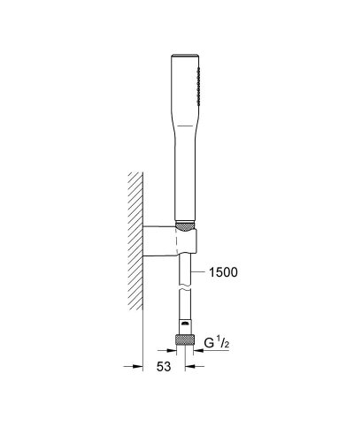 Grohe Euphoria Cosmopolitan hand shower set 1/2" 27369000