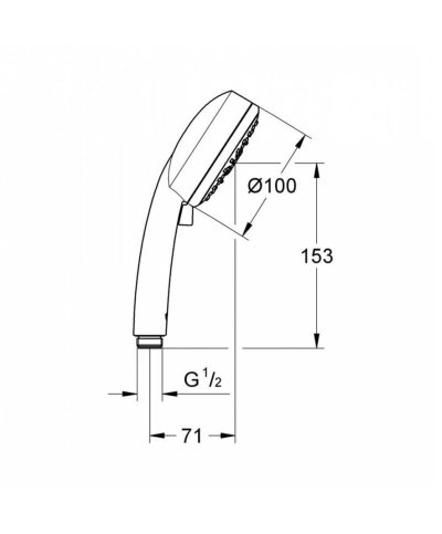 Chuveiro de mao 2 jatos Cosmopolitan 27571002