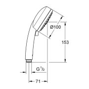 Chuveiro de mao 4 jatos Cosmopolitan 27573002