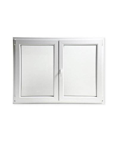 Janela pvc 100x120cm 2 folhas