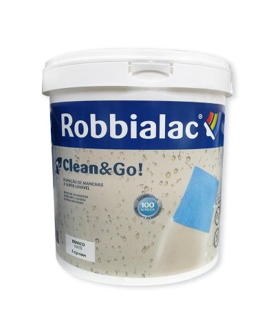 Tinta 100% acrilica clean&go super lavavel 15L br.