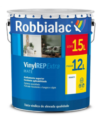 Tinta Vinylrep extra branco 12 lt (+ 3 lt oferta)