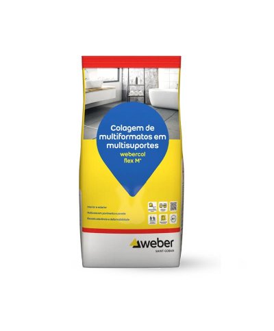 Weber.col flex M+ branco (5 kg)