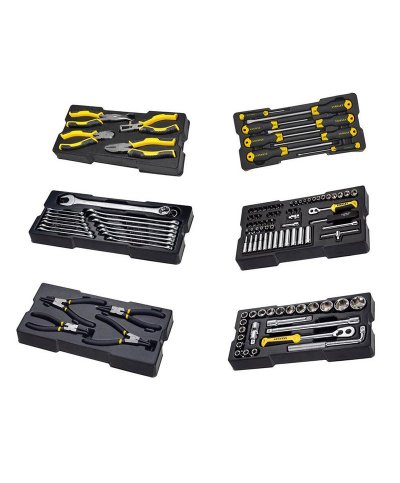 Carro metálico 91 ferramentas 7 gavetas Stanley