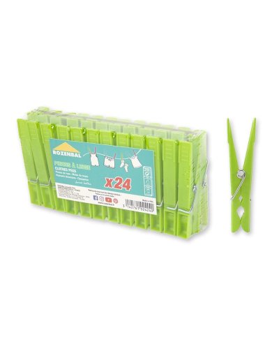 Pack 24 molas de plastico verdes
