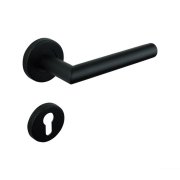 Puxador inox preto com entrada de chave 2806.B