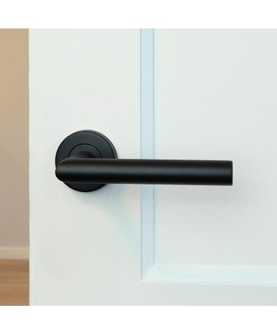 Puxador inox preto com entrada de chave 2806.B