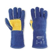 Luva soldador crute azul kevlar forro 35cm tam.10 0707011