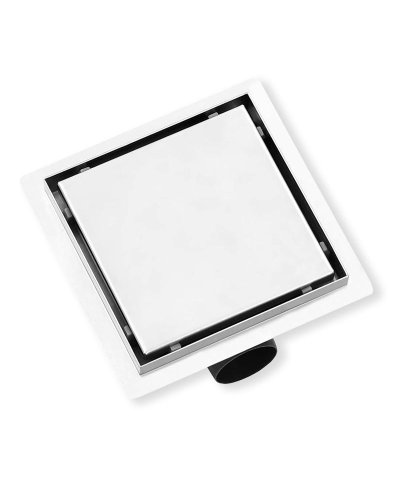 Sifao de pavimento c/corpo aco inox trendy 15x15 saida 50mm