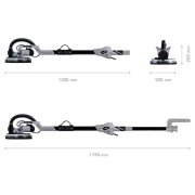 Lixadora circular paredes e tectos Werku WK403070