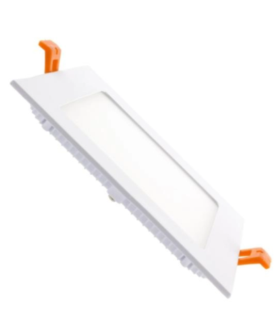 Downlight led slim quadrado branco 12W 3CCT