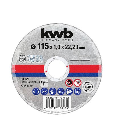 Disco corte inox 115x1