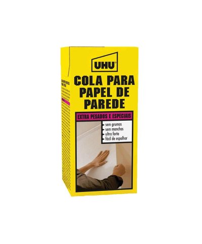 Cola papel parede especiais UHU 200g | Casa Alves