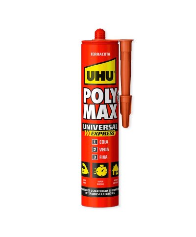 UHU Poly Max Express Terracota 425g  | Casa Alves
