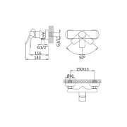 Monocomando de Duche Nautic cromado 1810401CR