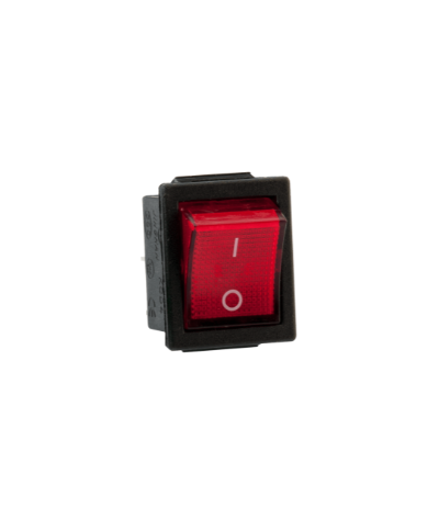 Interruptor bipolar KCD-6 vermelho