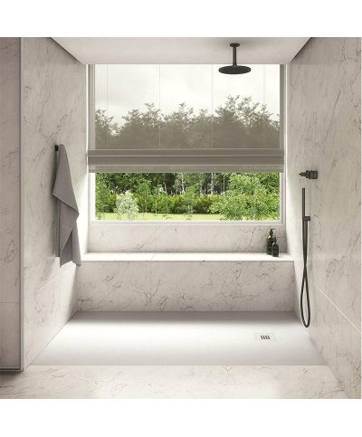 Base duche Casa Alves Cubo pedra branco 160x80