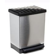 Balde lixo metalizado 25L