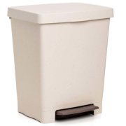 Balde lixo beje cubik 21L