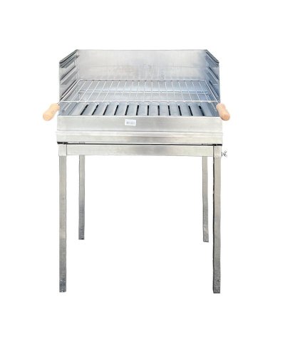 Churrasqueira de pousar (c/ pernas) 60x45cm inox