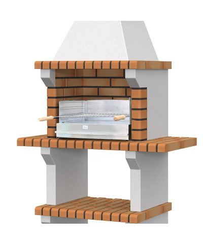 Churrasqueira de pousar (c/ pernas) 60x45cm inox