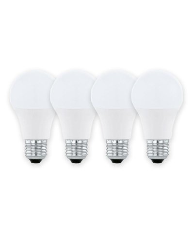 Pack 4 lampadas led E27 9W 6000K
