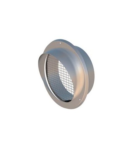 Terminal entrada ar parede inox 160mm VMC