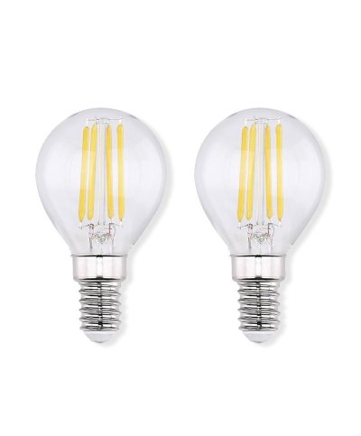 Pack 2 lampadas led mini E14 4W 400lm 3000K