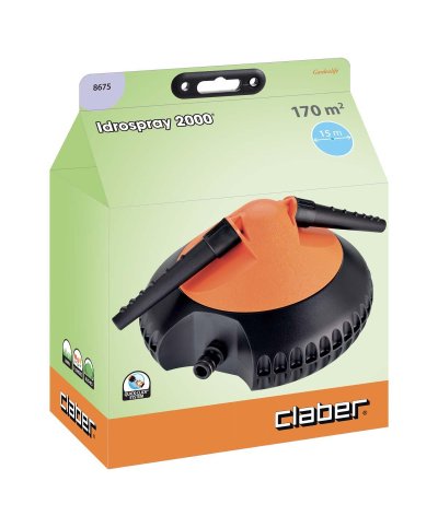 Aspersor rotativo c/ 2 bracos, bicos orientaveis max.177m2