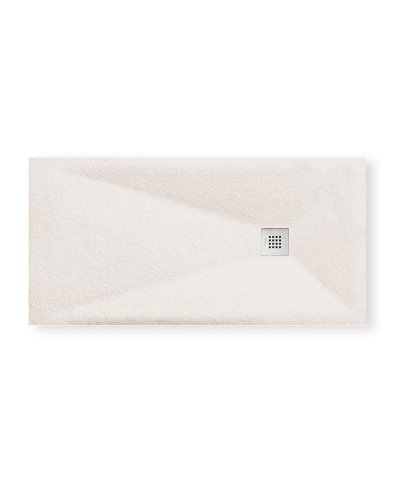 Base de Duche Cubo Branca em Pedra 140x70 | Casa Alves