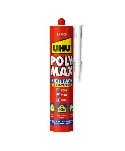 UHU Poly Max High Tack Express Branco 425g | Casa Alves