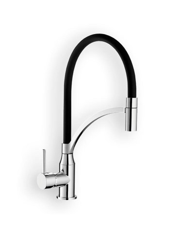 Monocomando Cozinha Aquarela Preto