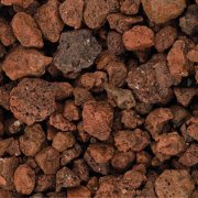 Pedra decorativa gravilha vulcanica castanha 3/6cm 20kg