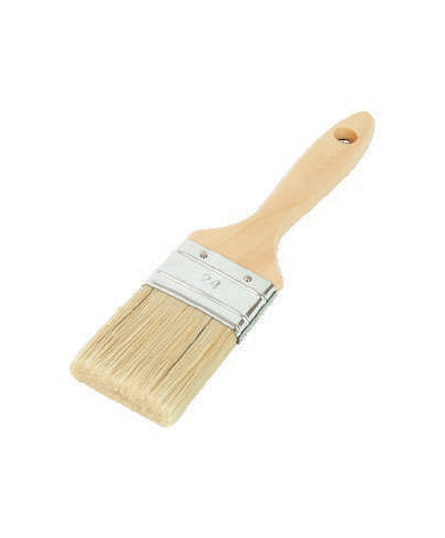 Trincha dupla c/ cabo de madeira, S-7  60mm