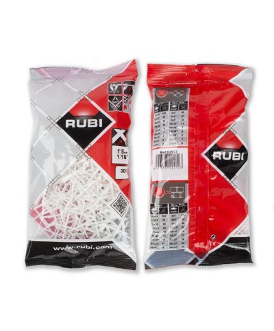 Cruzetas juntas Rubi 1,5mm (300 uni) 02912