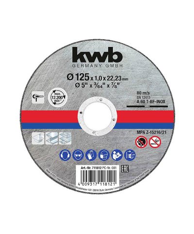 Disco corte inox 125x1
