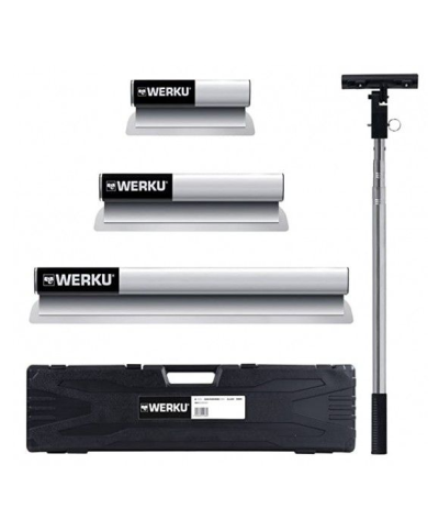 Kit 3 espatulas c/ cabo telescopico + mala WK602540