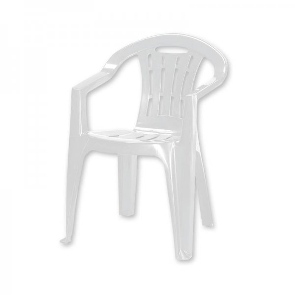 Cadeira sicilia em polipropileno branca 59X57X79cm Keter 