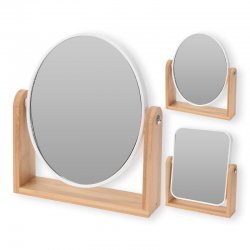 Espelho pequeno em bambu 180x210x45mm Koopman 