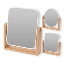 Espelho pequeno em bambu 180x210x45mm Koopman 