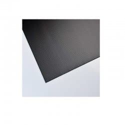 Placa plastonda preto 50x100cm 2,5mm Polimark 