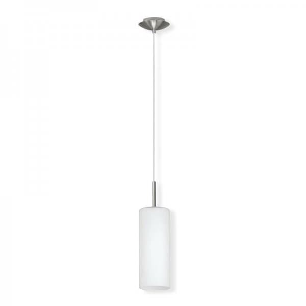 Suspensao vidro branco troy 1XE27 40W Ø11cmx110cm Eglo 