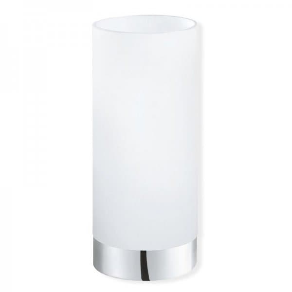 Candeeiro de mesa vidro branco damasco 1X60W E27 Ø10cmx21cm Eglo 